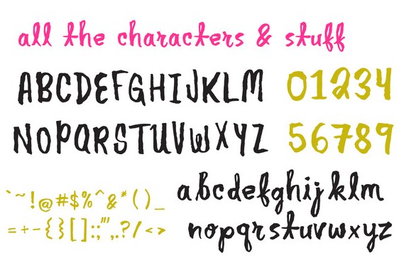 Another Brush Font View