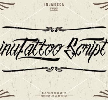 Inumocca Tattoo Script Font