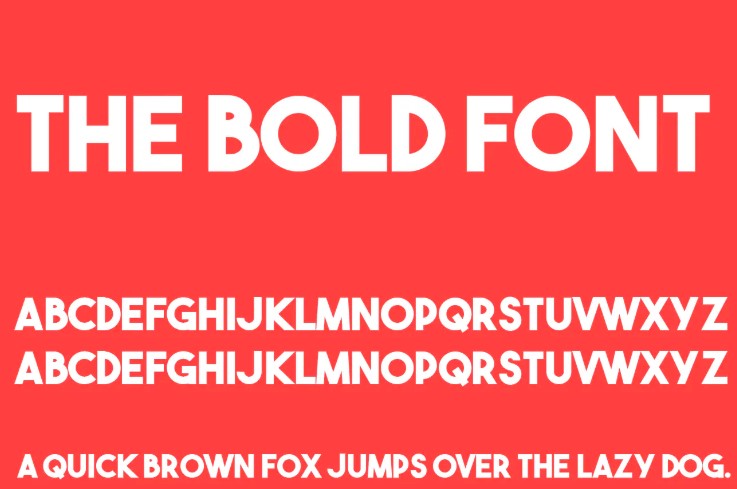 The Bold Font View