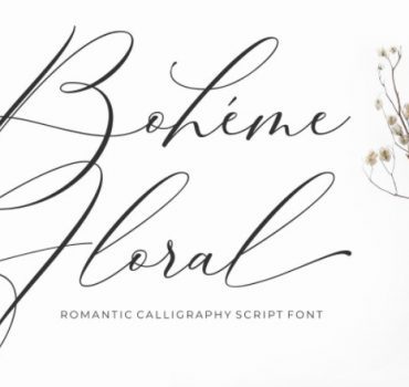 Boheme Floral Script Font