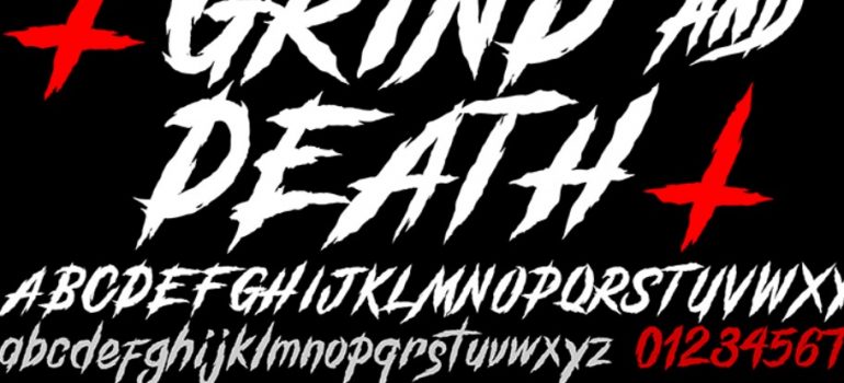 Grind And Death Font View
