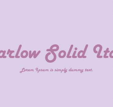 Harlow Solid Font