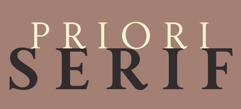 Priori Serif Font