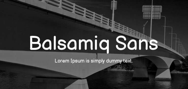 Balsamiq Sans Font