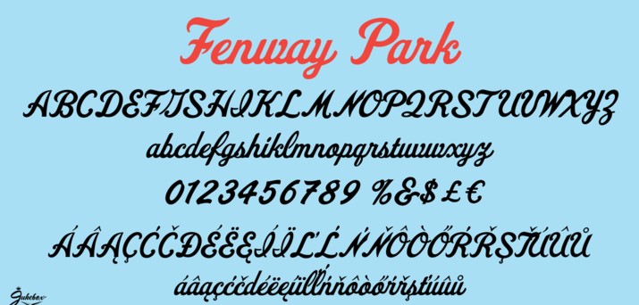 Fenway Park Font