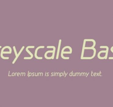 Greyscale Basic Font