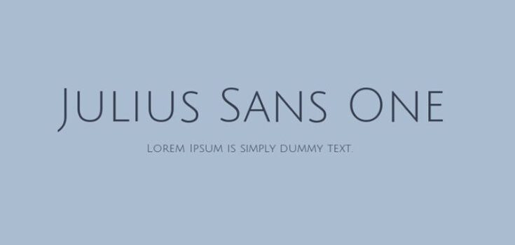 Julius Sans One Font