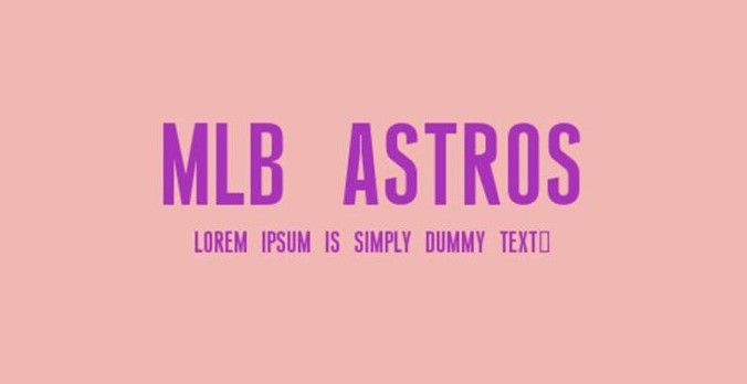 Astros Font