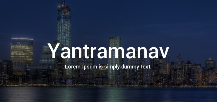 Yantramanav Font