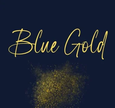 Blue Gold Font