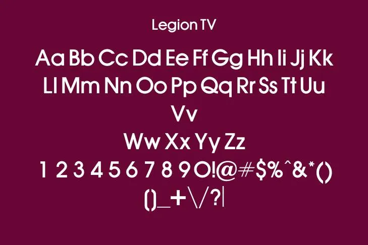 Legion TV Font
